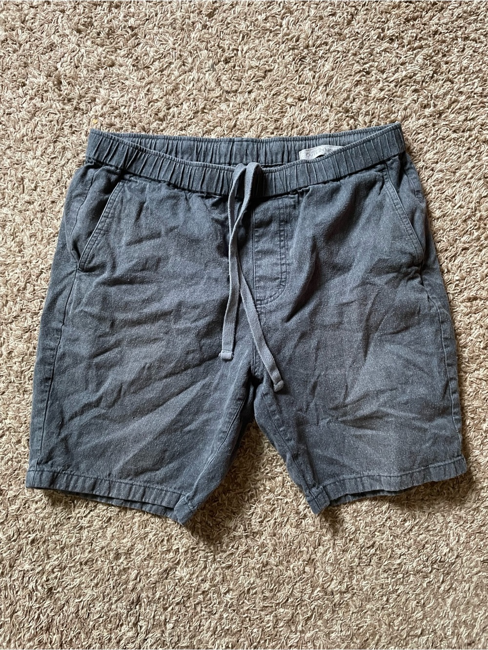 Outerknown Men's Grey Cotton / Hemp Shorts - Large